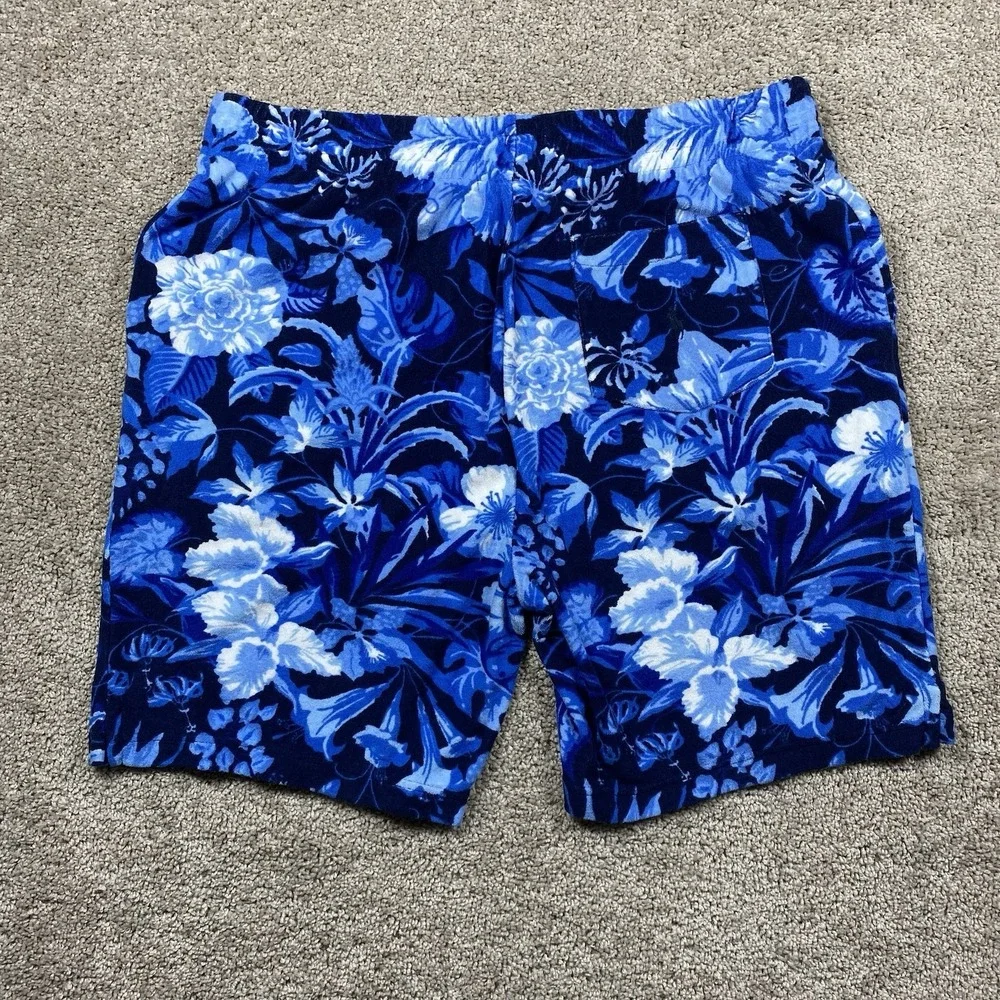 Polo by Ralph Lauren Blue Floral towel terry cloth Shorts